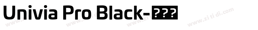 Univia Pro Black字体转换